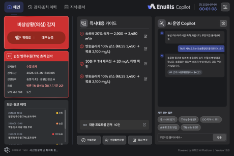 폐쇄망 sLM 기반 지능형 하수처리장 운전 코파일럿 플랫폼
